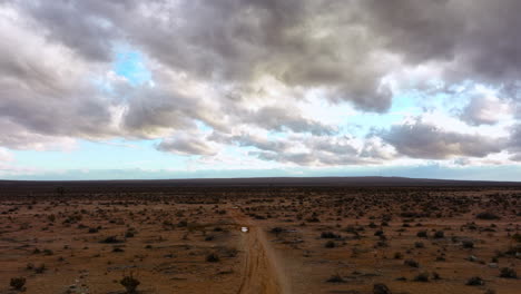 The-calm-of-the-Mojave-Desert-after-a-torrential-rain---aerial-flyover