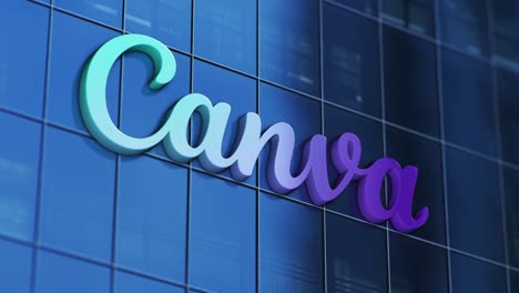 Canva-Colorful-Logo-On-Corporate-Glass-Building-3D-Animation-3
