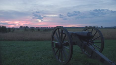Amerikanische-Bürgerkriegskanone-Im-Gettysburg-National-Military-Park