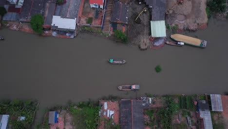 Luftbild-Von-Ziegelöfen-Und-Kanal-In-Vinh-Long-Im-Mekong-Delta,-Vietnam
