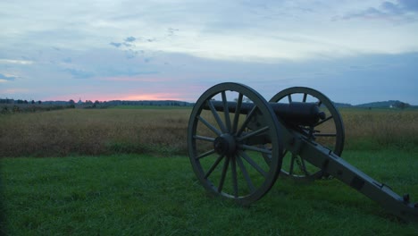 Amerikanische-Bürgerkriegskanone-Im-Gettysburg-National-Military-Park