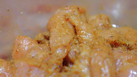 Close-up-shot-of-marinated-chicken-with-spices