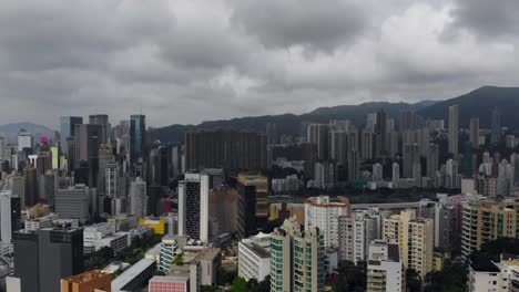 Drone-footage-of-buildings-in-Hong-Kong