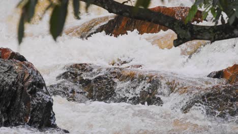 Rauschendes-Flusswasser-In-Der-Amazonas-Regenwaldumgebung