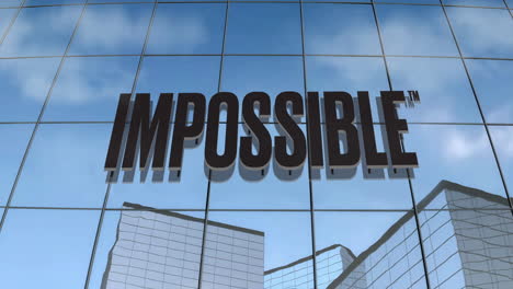 Impossible-Foods-Logo-On-Corporate-Glass-Building-3D-Animation