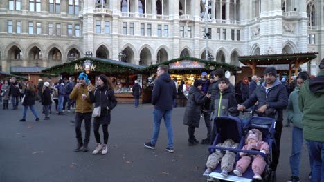 Families-browse-the-vendors-at-the-Christmas-Village-opposite-Vienna-town-hall