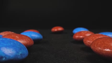 Blue-and-red-coated-candies