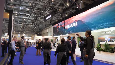 Bombardier-Stand-Auf-Der-Business-Jet-Messe-Ebace-2022-In-Genf