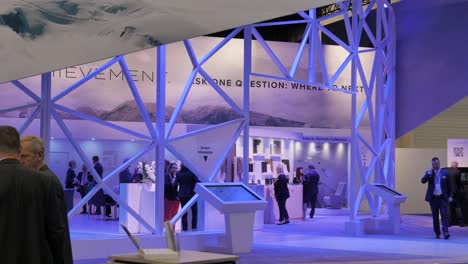Scene-Inside-The-Convention-Center-During-Annual-Meeting-Event-EBACE-2022-Held-In-Geneva,-Switzerland