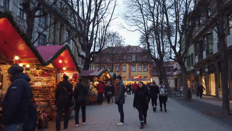 Wandern-In-Weimar-Auf-Der-Zentralen-Einkaufsstraße-Während-Der-Weihnachtszeit