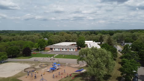 elementary-school-playground-drone-aerial