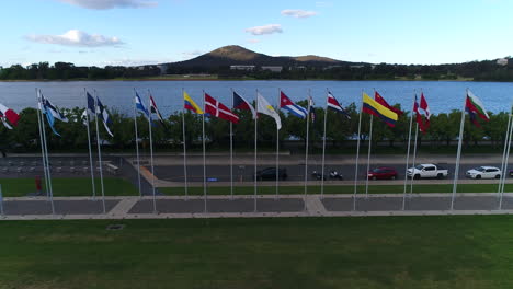Flags-at-Lake-Burley-Griffen-Canberra