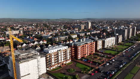 Worthing-United-Kingdom-aerial-ascent-sunny-day
