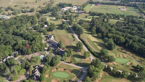 6-second-high-overview-of-Eagle-Pointe-Golf-Course-Bloomington,-IN
