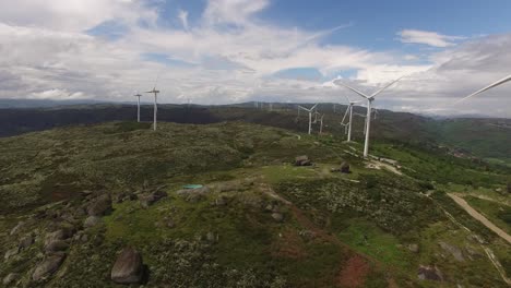 Luftbild-Der-Generatoren-Für-Windkraftanlagen