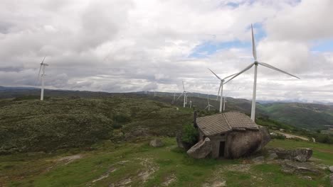 Rock-House-in-Wind-Power-Farm