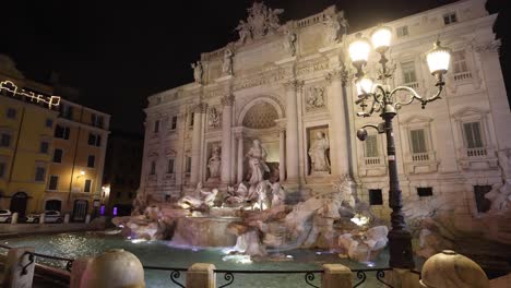 Rome-Trevi-Fountain-Side-Shot-Wide-at-night