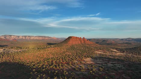 Felsturmformationen-In-Sedona,-Arizona---Drohnenaufnahme-Aus-Der-Luft