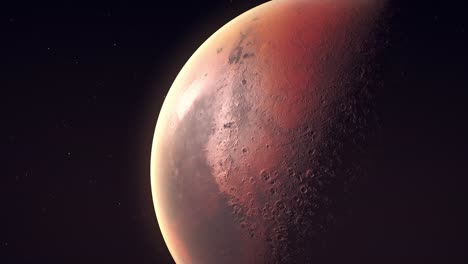 Nahaufnahme-Der-Oberfläche-Des-Roten-Planeten-Mars