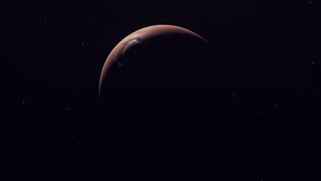 Marte-En-órbita-Alrededor-Del-Planeta---Animación