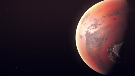 Planet-Mars-Teilweise-Beschattet---Nahaufnahme