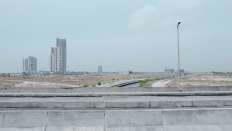 Eko-Atlantic-City,-Lagos,-Nigeria---December-17-2022:-Drone-view-of-Eko-Atlantic-City-in-Victoria-Island-Lagos