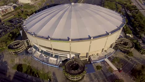 4K-Aerial-Drone-Video-of-Tropicana-Field-in-Downtown-St