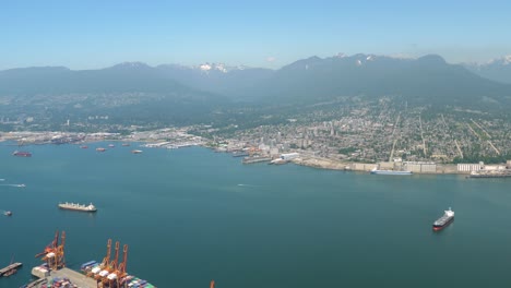 Impresionante-Vista-De-La-Ciudad-Del-Norte-De-Vancouver,-Bc,-Canadá