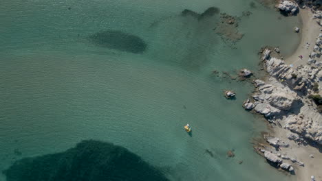 Luftaufnahme-Eines-Schönen-Strandes-In-Paros