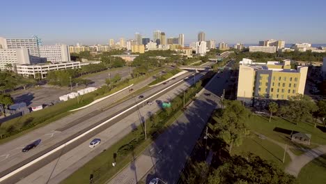 4K-Aerial-Drone-Video-of-Interstate-375-Approaching-Skyline-of-Downtown-St