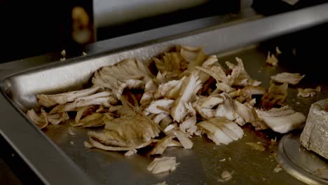 Close-Up-Shot-Of-Chicken-Shawarma-Being-Prepared-On-Grill