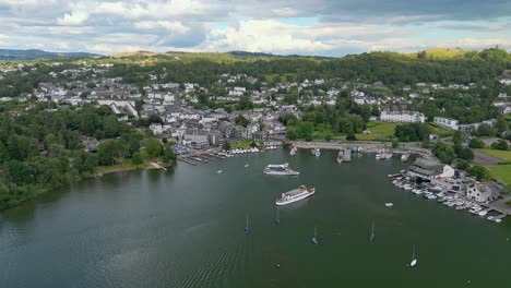 Cinematic-aerial-view-of-Bowness-on-Windermere