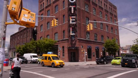 A-hotel-in-Brooklyn-New-York-is-seen-during-a-summer-day
