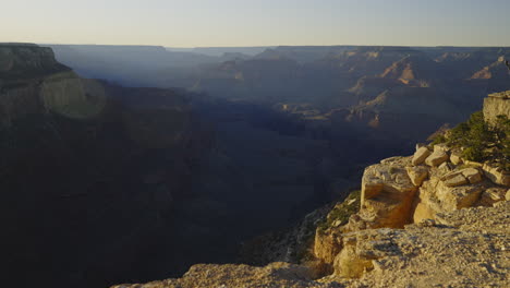 Kardanische-Aufnahme-Des-Grand-Canyon-Bei-Sonnenuntergang