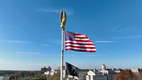 USA-and-POW-MIA-flags-in-Trenton-New-Jersey