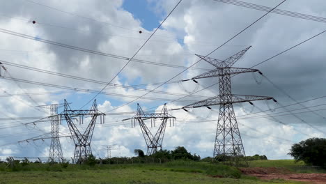 Towers-of-power-transmission-lines-in-substation