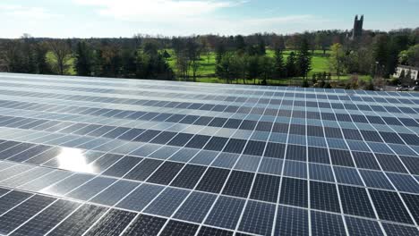 Solar-panel-array-reflects-sunshine