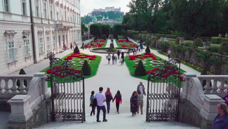 This-is-one-of-the-entrances-to-the-Mirabell-Gardens-in-Salzburg,-a-major-tourist-attraction