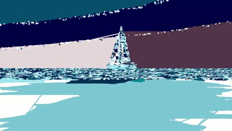 Regionized-multicolored-painting-animation-of-sailboat-sailing