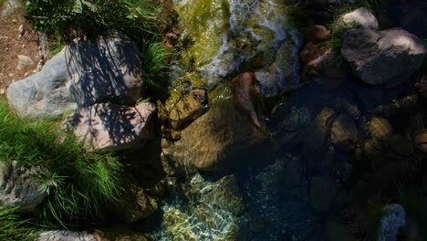 Colorful-water-in-mountain-stream
