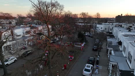 Aerial-view-of-Smedley-Street-median-decorated-for-Christmas