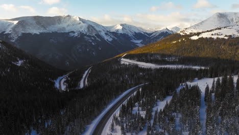 Aerial-views-of-winding-roads-in-the-Colorado-Rocky-Mountains