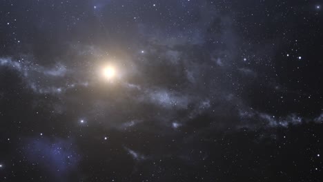 Viaje-Al-Gran-Universo,-Fondo-Nebulosa