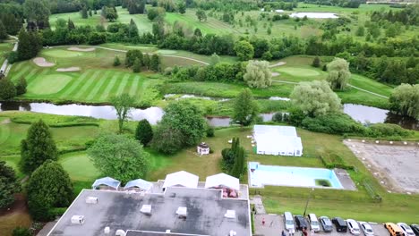 Drone-shot-of-a-Wedding-Venue-in-a-golf-course