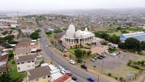 Wide-aerial-drone-of-a-Hindu-Temple-in-South-Africa