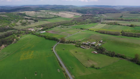 Agricultura-Tierra-Drone-Vista-En-Europa