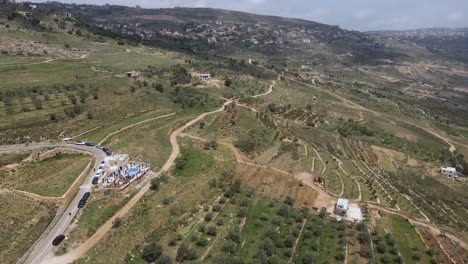 Aerial-View-of-Kadisha-Valley,-Lebanon