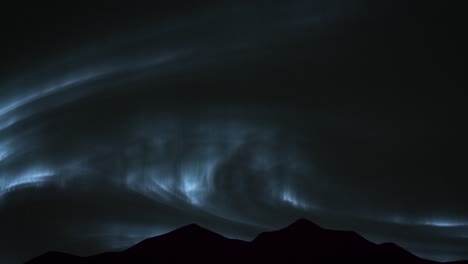 Faszinierende-Polarlichter-über-Silhouettebergen.-Nach-Oben-Kippen