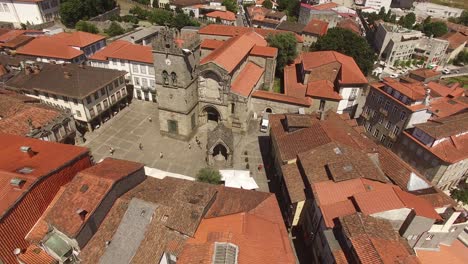 Guimaraes-aerial-cityscape,-Portugal