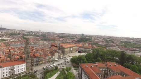 Blick-Auf-Die-Stadt-Porto-Vom-Turm-Der-Klerusantenne